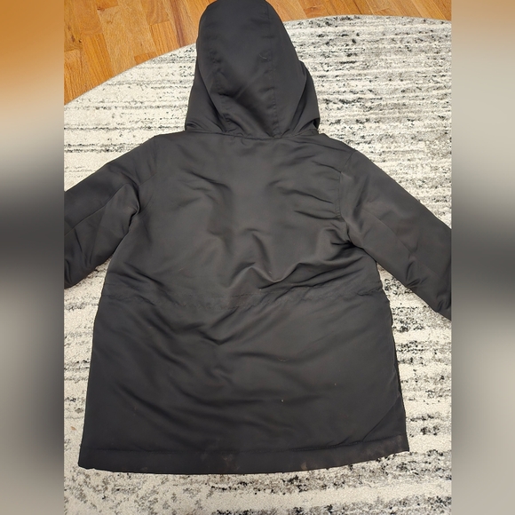 Gap kids black parka puffer coat - Picture 2 of 4